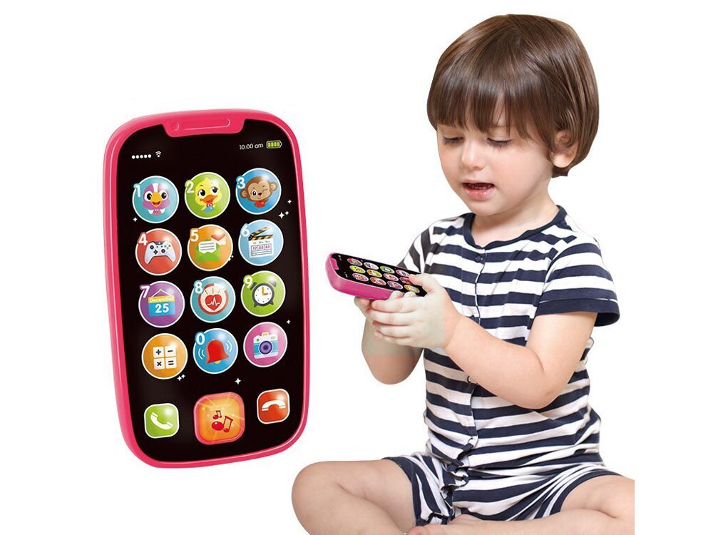 Vaikiškas interaktyvus telefonas Hola, rožinis цена и информация | Žaislai kūdikiams | pigu.lt