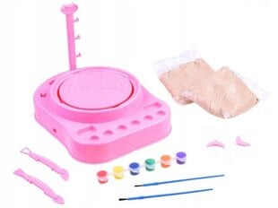 Elektrinis puodžiaus rinkinys Pottery Workshop, rožinis kaina ir informacija | Žaislai mergaitėms | pigu.lt