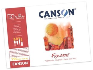 Bloknotas tapybai Canson Figueras 42x59.4cm/290g, 10lapų kaina ir informacija | Sąsiuviniai ir popieriaus prekės | pigu.lt