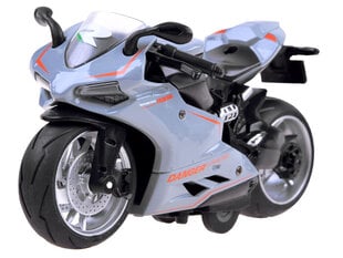 Žaislinis motociklas Diecast, pilkas kaina ir informacija | Žaislai berniukams | pigu.lt