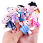 Lėlių ant pirštų rinkinys Šeima, 6 vnt. kaina ir informacija | Žaislai mergaitėms | pigu.lt
