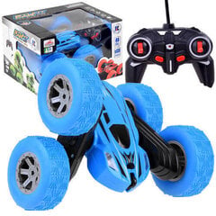 Akrobatinis automobilis su nuotolinio valdymo pultu, mėlynas цена и информация | Игрушки для мальчиков | pigu.lt