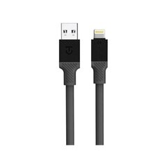 Tactical Fat Man Cable USB-A|Lightning 1m Grey цена и информация | Кабели и провода | pigu.lt