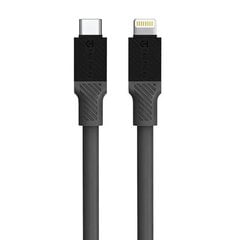 Tactical Fat Man Cable USB-C|Lightning 1m Grey цена и информация | Кабели и провода | pigu.lt
