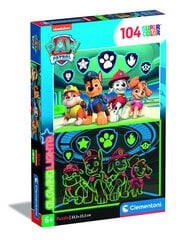 Dėlionė Clementoni Glowing Paw Patrol (Šunyčiai Patruliai), 104 d. цена и информация | Пазлы | pigu.lt