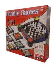 Stalo žaidimų rinkinys Family games 7in1 цена и информация | Настольные игры, головоломки | pigu.lt