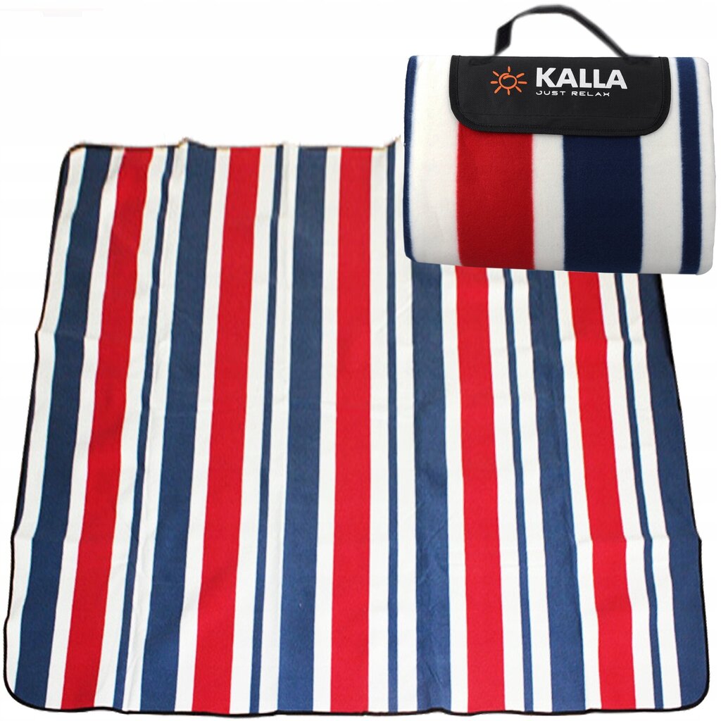 Turistinis paplūdimio pikniko pledas Kalla, 200x200 cm, įvairių spalvų kaina ir informacija | Turistiniai čiužiniai ir kilimėliai | pigu.lt