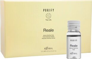 PURIFY REALE ✫ Лосьон с маточным молочком для окрашенных, поврежденных волос без сульфатов, без парабенов, несмываемый, 12 x 10 мл цена и информация | Средства для укрепления волос | pigu.lt