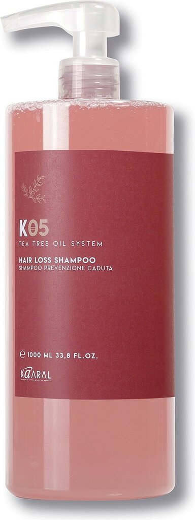Trichologinis šampūnas nuo plaukų slinkimo Karaal K05, 1000 ml kaina ir informacija | Šampūnai | pigu.lt