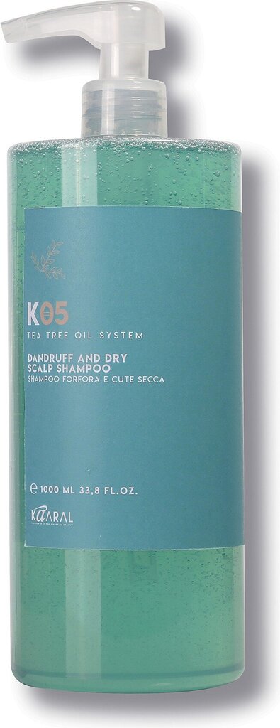 Trichologinis plaukų šampūnas nuo sauso galvos odos pleiskanojimo Kaaral K05, 1000 ml kaina ir informacija | Šampūnai | pigu.lt