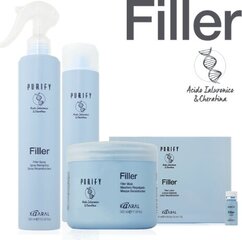 Kosmeceutinė kaukė plaukams su hialiuronu ir keratinu Kaaral Purify Filler, 500 ml kaina ir informacija | Priemonės plaukų stiprinimui | pigu.lt