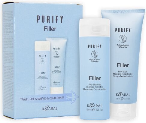 Plaukų šampūno ir kaukės kelioninis rinkinys Kaaral Purify Filler, 100 ir 75 ml kaina ir informacija | Šampūnai | pigu.lt