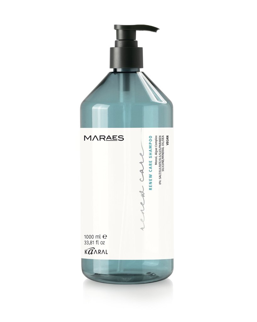 Šampūnas pažeistų, silpnų ir blankių plaukų priežiūrai Kaaral Maraes Renew Care, 1000 ml kaina ir informacija | Šampūnai | pigu.lt