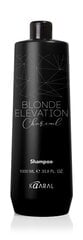 Plaukų šampūnas su anglimi šviesintiems, baltintiems plaukams Kaaral Charcoal, 1000 ml kaina ir informacija | Šampūnai | pigu.lt