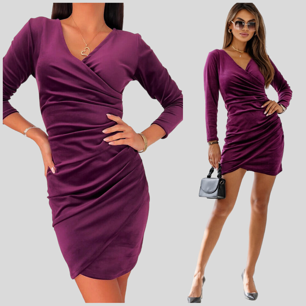 Suknelė moterims Francesca, violetinė kaina ir informacija | Suknelės | pigu.lt