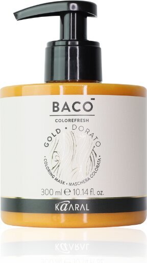 Dažanti kaukė plaukams Baco Colorefresher Gold, 300 ml kaina ir informacija | Plaukų dažai | pigu.lt