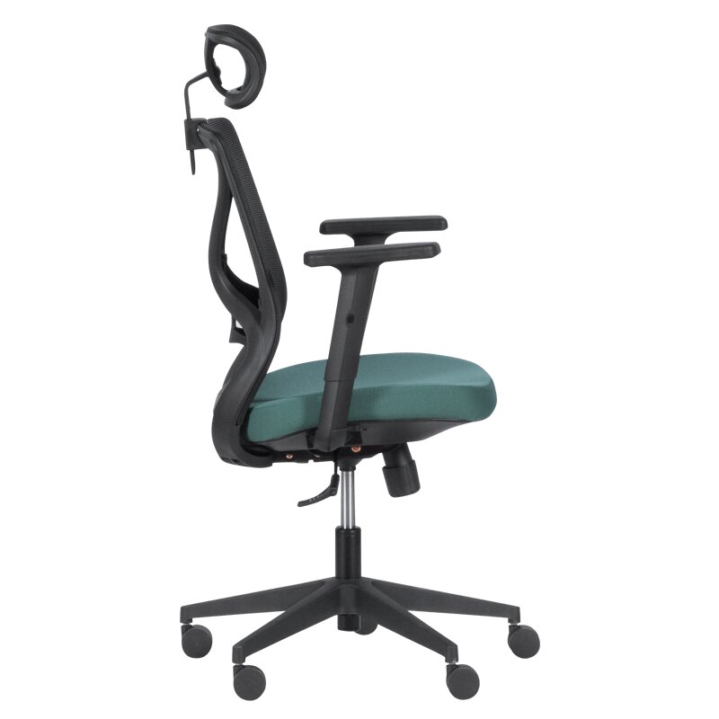 2-ių kėdžių komplektas Wood Garden Carmen 7567, juodas/žalias kaina ir informacija | Biuro kėdės | pigu.lt