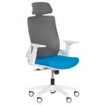 2-ių biuro kėdžių komplektas Wood Garden Carmen 7546, mėlynas/pilkas
