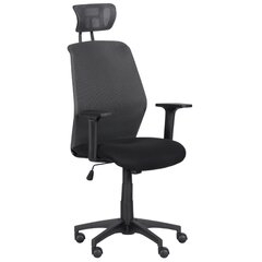 Kėdė Wood Garden Carmen 7535, juoda/pilka kaina ir informacija | Biuro kėdės | pigu.lt