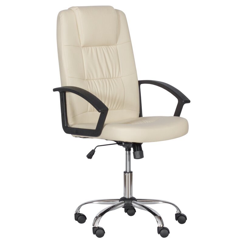 Biuro kėdė Wood Garden Carmen 6076, smėlio spalvos kaina ir informacija | Biuro kėdės | pigu.lt