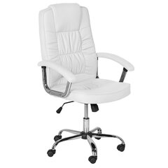Biuro kėdė Wood Garden Carmen 6081, balta kaina ir informacija | Biuro kėdės | pigu.lt