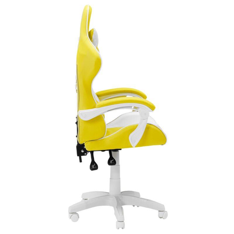 Žaidimų kėdė Wood Garden Carmen 6311, balta/geltona kaina ir informacija | Biuro kėdės | pigu.lt