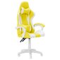 Žaidimų kėdė Wood Garden Carmen 6311, balta/geltona kaina ir informacija | Biuro kėdės | pigu.lt