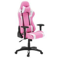 Žaidimų kėdė Wood Garden Carmen 6312, balta/rožinė kaina ir informacija | Biuro kėdės | pigu.lt