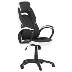 Žaidimų kėdė Wood Garden Carmen 7511, juoda/balta kaina ir informacija | Biuro kėdės | pigu.lt