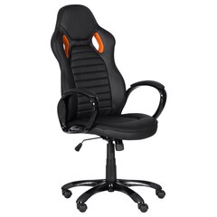 Игровое кресло Wood Garden Carmen 7502, черное/оранжевое цена и информация | Офисные кресла | pigu.lt