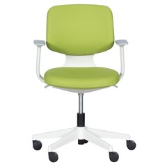 Darbo kėdė Wood Garden Carmen 6218, žalia kaina ir informacija | Biuro kėdės | pigu.lt