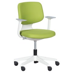 Darbo kėdė Wood Garden Carmen 6218, žalia kaina ir informacija | Biuro kėdės | pigu.lt