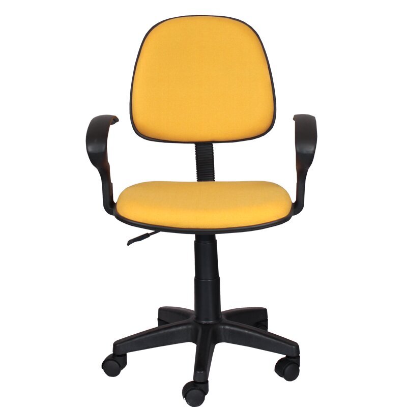 Darbo kėdė Wood Garden Carmen 6012, geltona kaina ir informacija | Biuro kėdės | pigu.lt