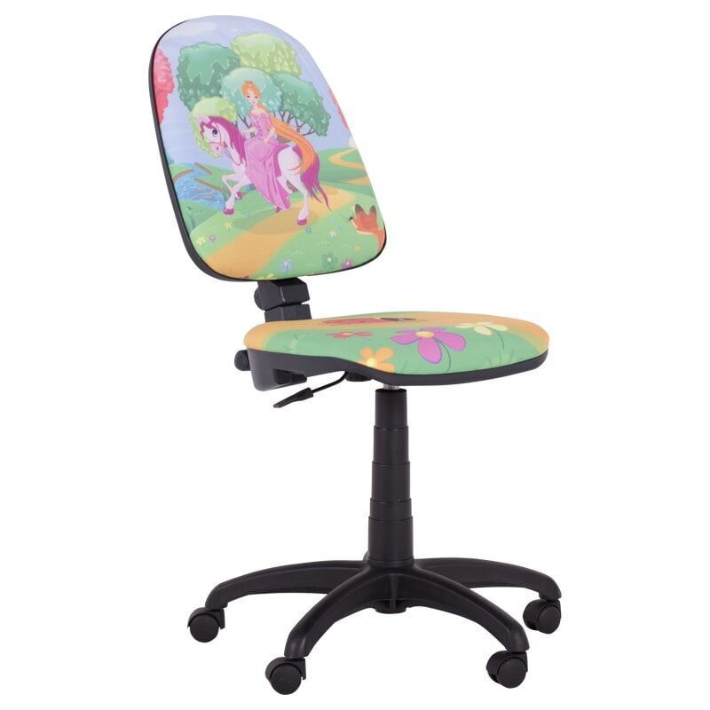 Vaikiška kėdė Wood Garden Carmen Prestige, žalia/rožinė kaina ir informacija | Biuro kėdės | pigu.lt