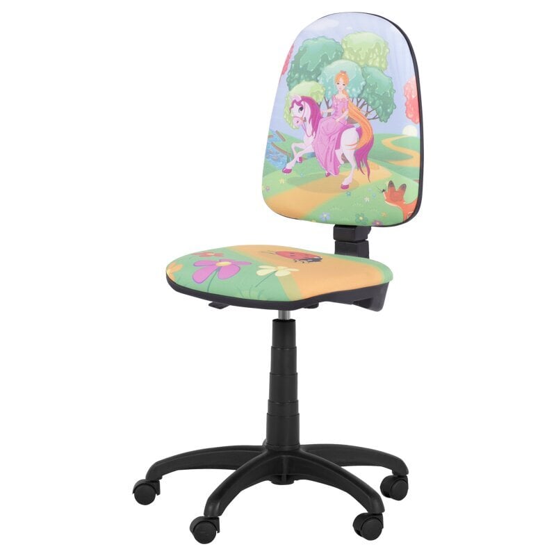 Vaikiška kėdė Wood Garden Carmen Prestige, žalia/rožinė цена и информация | Biuro kėdės | pigu.lt