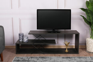TV staliukas Asir, 120x40x30cm, rudas kaina ir informacija | TV staliukai | pigu.lt