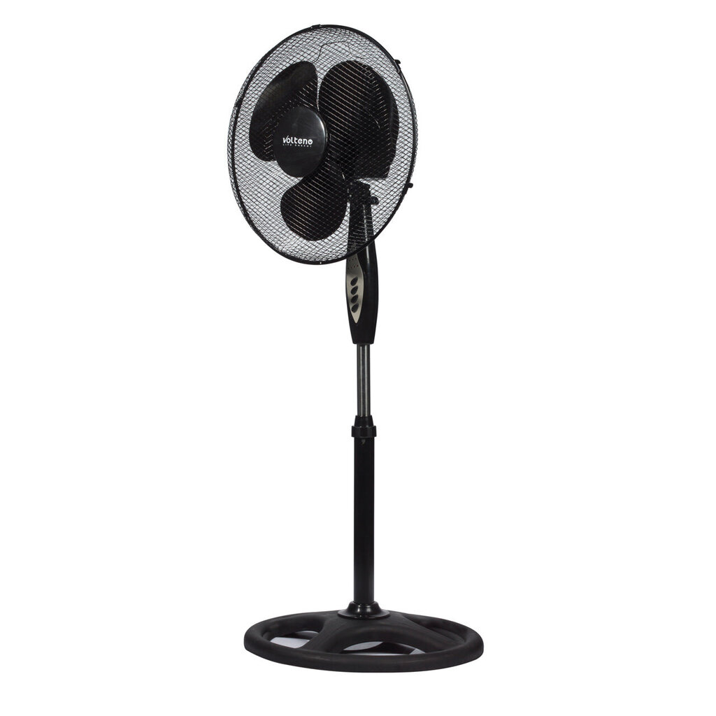 VOLTENO Grindinis ventiliatorius su pulteliu 40W, juodas цена и информация | Ventiliatoriai | pigu.lt