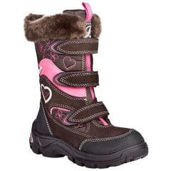 Bartek žieminiai batai mergaitėms, rudi/rožiniai kaina ir informacija | Žieminiai batai vaikams | pigu.lt