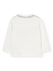 BOBOLI Knit T-Shirt Off White 520237991 цена и информация | Рубашки для мальчиков | pigu.lt