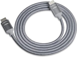 Кабель HDMI 4K 10,2 Гбит/с с оплеткой 3 м черный цена и информация | Кабели и провода | pigu.lt