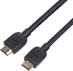 Кабель HDMI 4K 10,2 Гбит/с с оплеткой 3 м черный цена и информация | Кабели и провода | pigu.lt