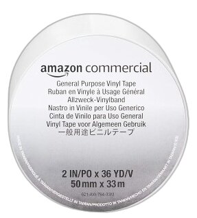 PVC lipni maskuojamoji juosta balta 0,13x50 mm 33 m цена и информация | Mechaniniai įrankiai | pigu.lt