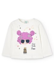 BOBOLI Girl And Stars Off White 520237777 цена и информация | Футболка для девочек | pigu.lt