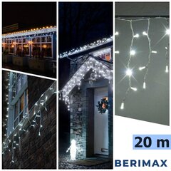 Уличная гирлянда-сосульки Berimax 500 LED, холодный белый цена и информация | Гирлянды | pigu.lt