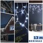 Lauko girlianda varvekliai Berimax 500 LED Eco, šaltai balta kaina ir informacija | Girliandos | pigu.lt