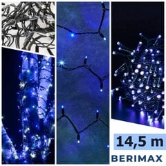 Новогодняя гирлянда Berimax 200 LED Flash, синяя цена и информация | Гирлянды | pigu.lt