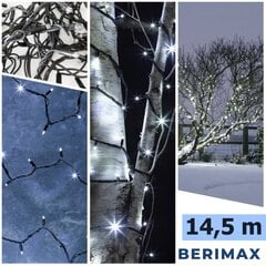 Новогодняя гирлянда Berimax 200 LED Flash, холодный белый цена и информация | Гирлянды | pigu.lt