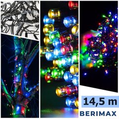 Kalėdinė girlianda Berimax 200 LED Flash, įvairių spalvų kaina ir informacija | Girliandos | pigu.lt