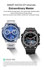 DT Ultramate Steel Blue kaina ir informacija | Išmanieji laikrodžiai (smartwatch) | pigu.lt