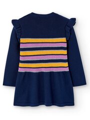 BOBOLI Knitted Ruffles On The Shoulders Navy 520237787 цена и информация | Платья для девочек | pigu.lt